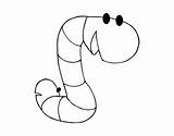 Earthworm Coloringcrew Coloring sketch template