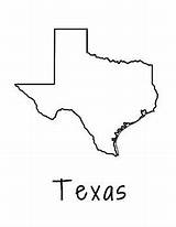 Texas sketch template