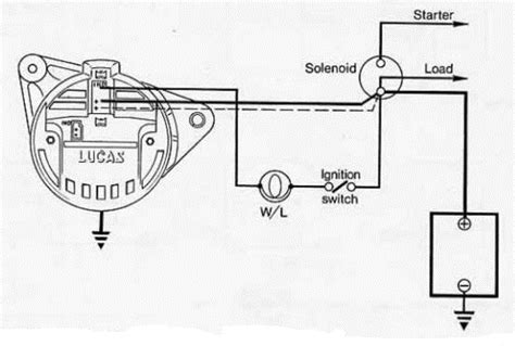 volt lucas alternator wiring diagram collection