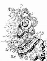 Coloring Pages Mandala Horse Gel Pen Adult Adults Printable Colouring Intricate Books Color Selah Works Print Sheets Book Popular Teen sketch template