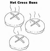 Cross Hot Buns Coloring Pages Template sketch template