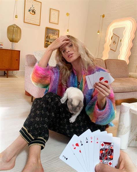 elsa hosk at home in a sexy gucci outfit 7 photos the