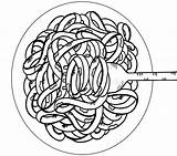 Spaghetti Scarabocchio sketch template
