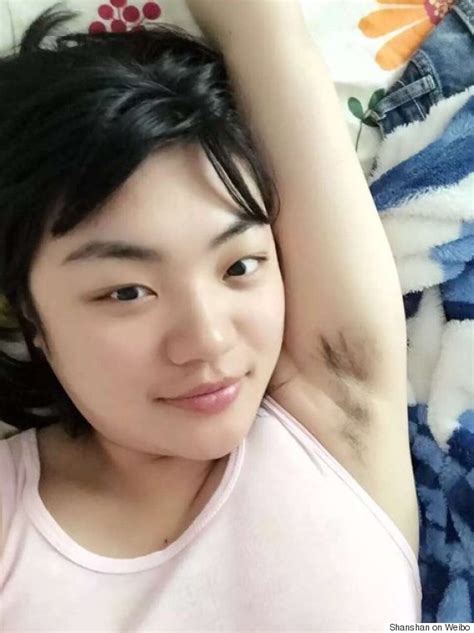 if you got it flaunt it chinese feminists bare their armpit hair for contest huffpost