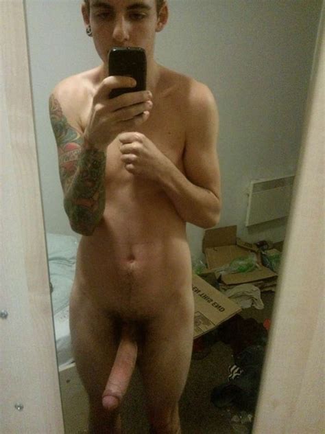 hairy naked man selfie in mature nude