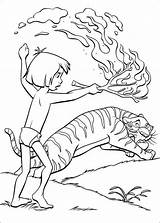 Selva Dschungelbuch Khan Livro Shere Giungla Mowgli Dschungel Shir Coloring4free Malvorlagen Fuoco Angst Websincloud Baloo Stampare Feuer Niños Paura Tegninger sketch template