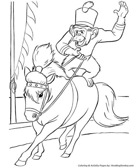 circus horse coloring pages printable performing circus horses