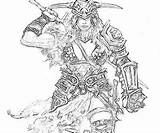 Barbarian Female Diablo Coloring Pages Printable sketch template