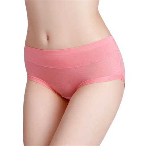 customized sexy cotton bamboo fiber nude solid color women s panties
