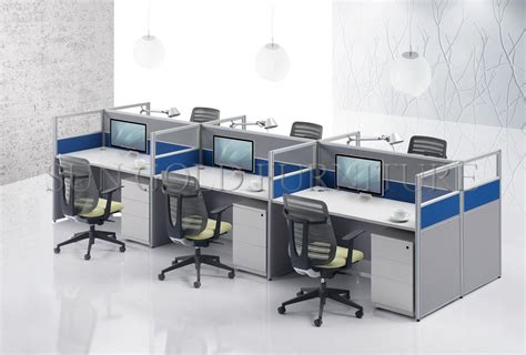modern small call center desk office workstation cubicle   person