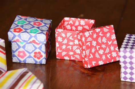origami facile boite cubique