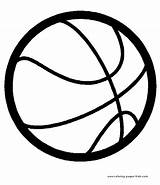 Coloring Pages Basketball Printable Sports Color Kids Ausmalbild Ball Sheets Para Found Football sketch template
