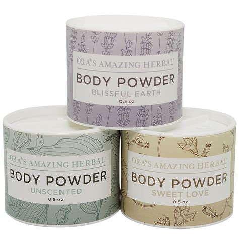 body powder  women  men talc  scented dusting powders variety travel set  pack