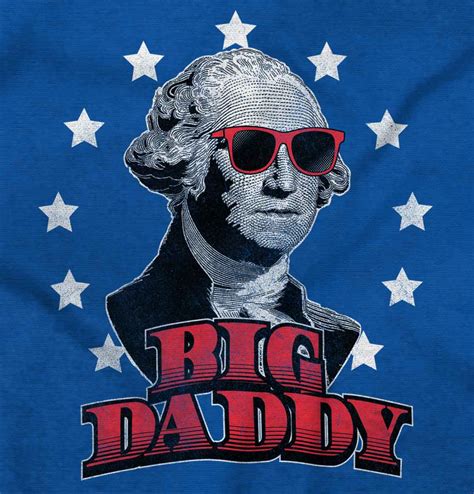 big daddy george washington funny patriotic usa president classic t