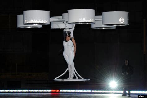 lady gaga throws artrave takes off in flying dress huffpost