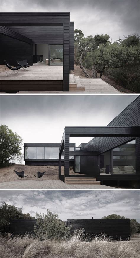 examples  modern houses  black exteriors