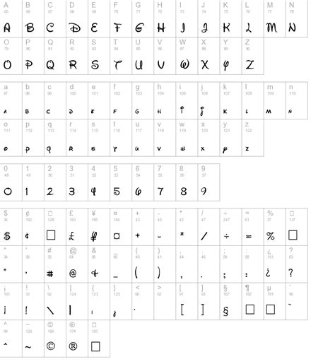 walt disney script regular truetype font