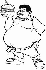 Fat Coloring Albert Boy Pages Drawing Clipart Burger Big Person Kids Bring Cartoon Guy Color Printable Woman Hamburger Boys Netart sketch template