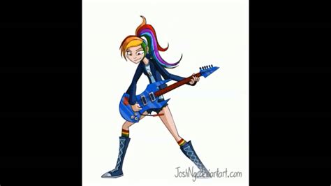 Mlp Fim Rainbow Dash Rocks Fan Art  Youtube