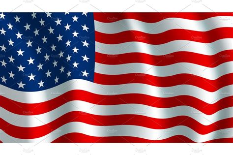 vector flag  usa american national symbol custom designed illustrations creative market