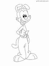 Coloring Animaniacs sketch template