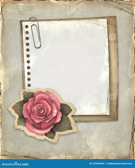 vintage notebook page royalty  stock photo image
