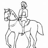 Horse Man Riding Coloring Drawing Pages Surfnetkids Gif Getdrawings sketch template