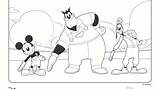 Coloring Pages Pete Mickey Mouse Clubhouse Disney Kids Junior Color Pluto Donald Sketch Duck Choose Board sketch template