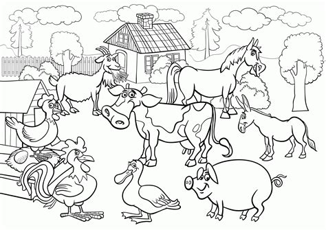 farm coloring pages  kids background color pages collection