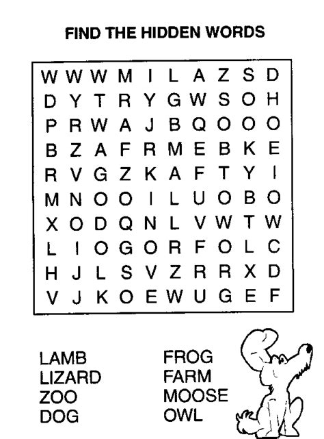 easy word search  kids  coloring pages  kids