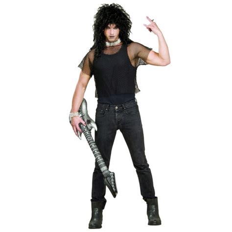 adult 80 s heavy metal punk rock rocker halloween cosplay costume