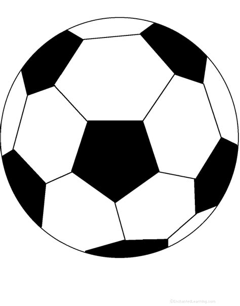 colouring soccer ball clipart