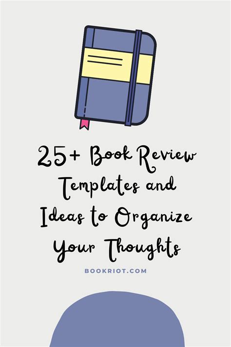 book review templates  ideas  organize  thoughts