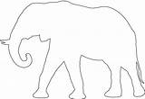 Elefant Kontur Ausmalbilder sketch template