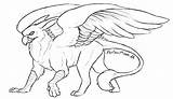 Gryphon Lineart Drawing Deviantart Mythical Creature Fantasy Chimera Myth Line Drawings Mythological Royalty источник sketch template
