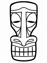 Koh Lanta Totem Idées Tiki Dessins Colorier Gratuitement Artísticos Lápis sketch template