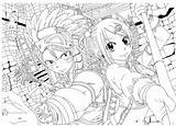 Coloriage Natsu sketch template