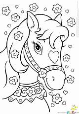 Coloring Pages Horse Barbie Printable Color Print Getcolorings sketch template