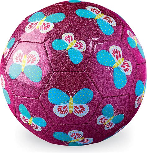 glitter soccer ball size   butterfly  good toy group