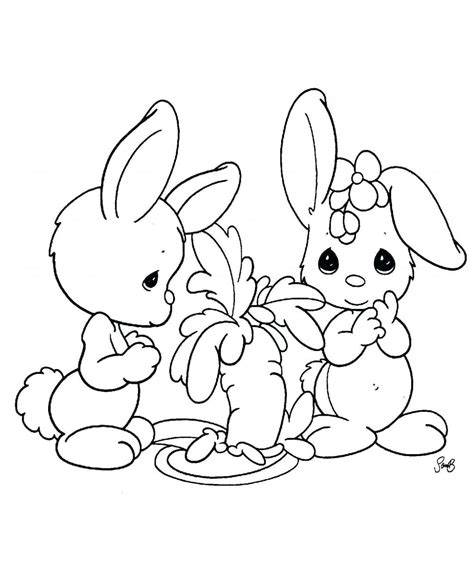 baby bunny coloring pages  getcoloringscom  printable