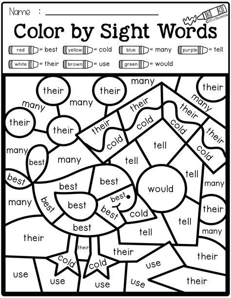 sight word  worksheets  grade