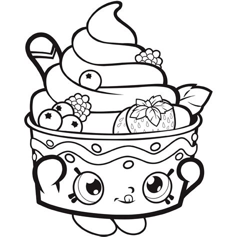 shopkins colouring pages  printable