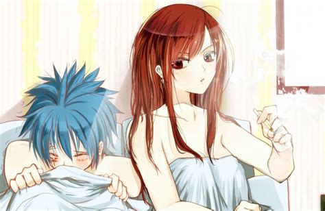 Erza Scarlet And Jellal Fernandes Fairy Tail Drawn By