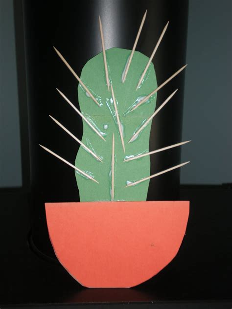 cactus craft cactus diy cactus flowers craft projects  kids arts