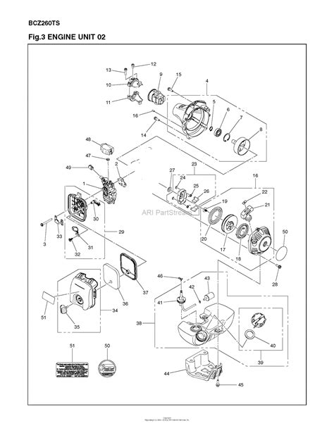 red max bczts    parts diagram  engine