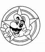 Coloring Mario Flower Fire Pages Super Printable Popular sketch template