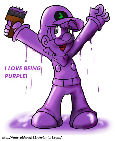 At I Love Being Purple By Mariobrosyaoifan12 On Deviantart