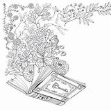 Coloring Waves Color Pages Adult Library Book Colouring Books Mysterious sketch template