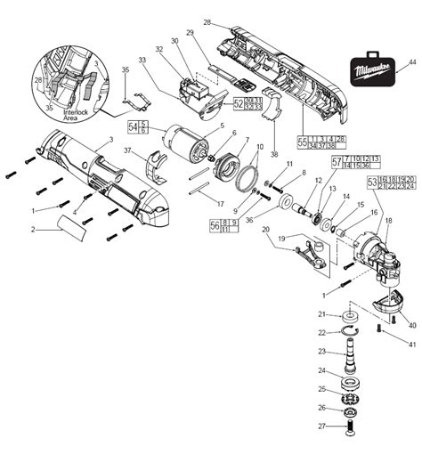 buy milwaukee    cordless multi replacement tool parts milwaukee   diagram