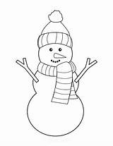 Snowman Template Large Nose Templates Scarf Coloring Printable Pages Hat Christmas Kids Crafts Carrot Easy Searches Worksheet Recent sketch template